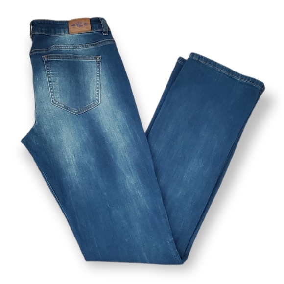 Wild Blue Bootcut Distressed Jeans - Picture 1 of 5